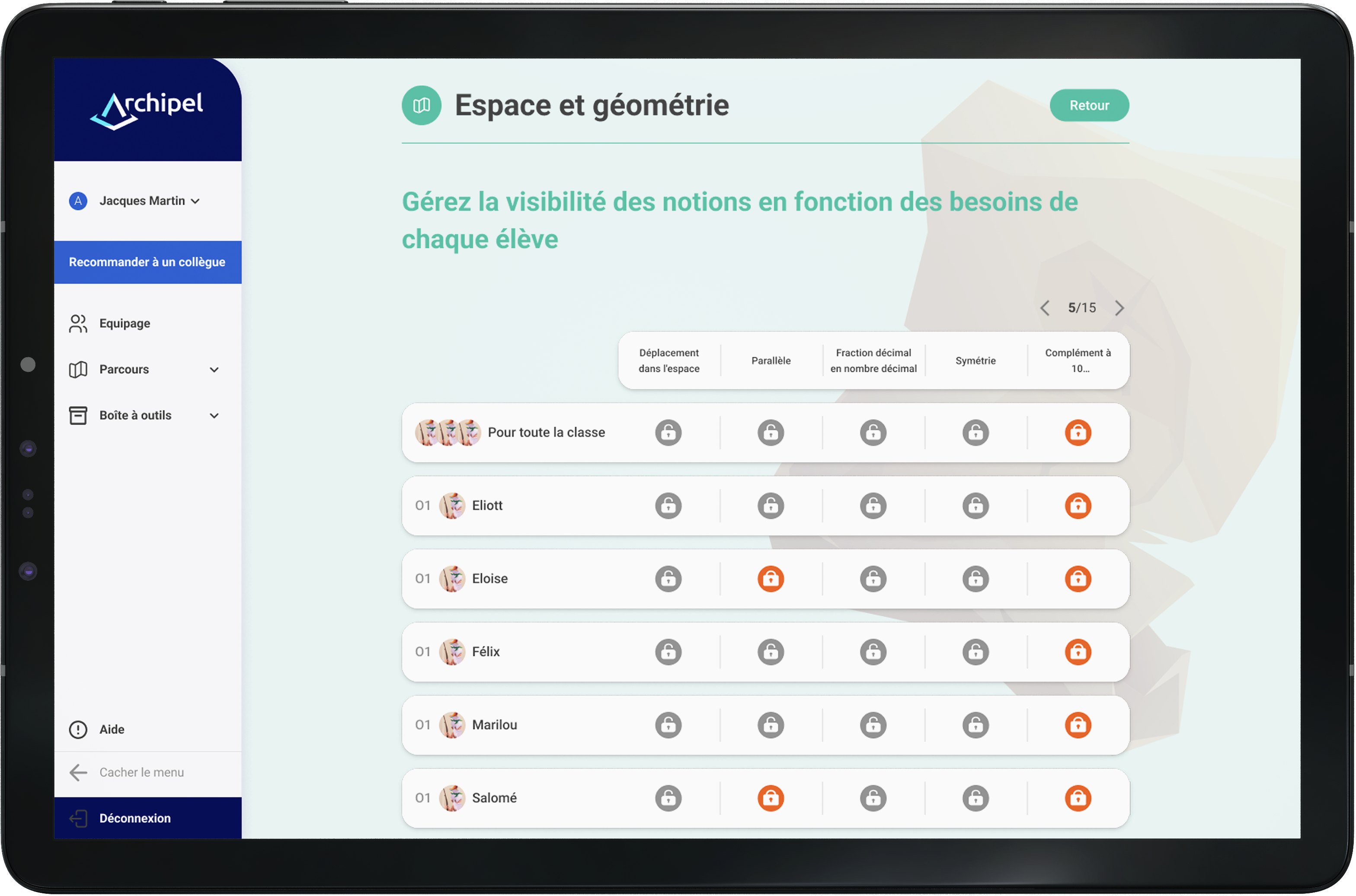 Mock plateforme V3 differentiation