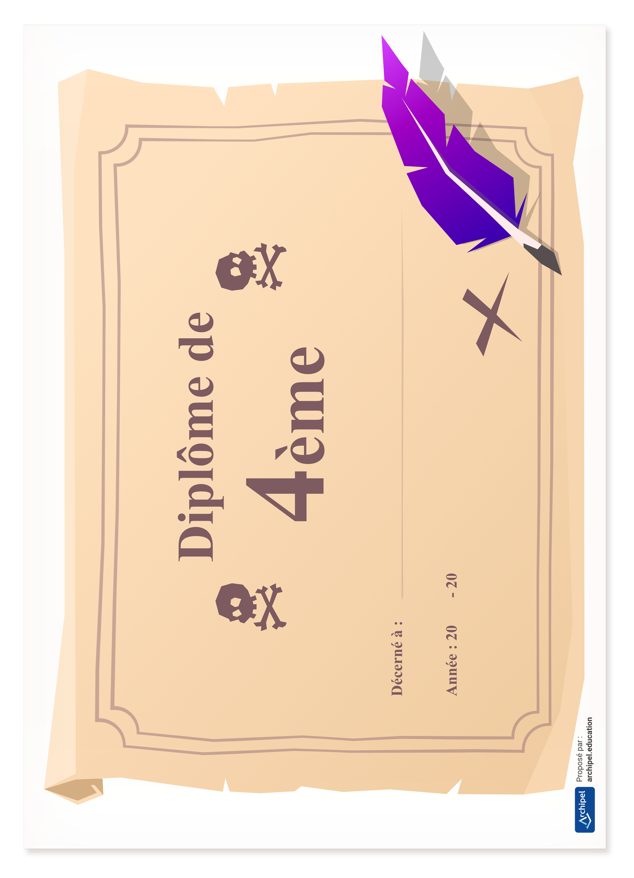 Diplomes passage annee 4eme